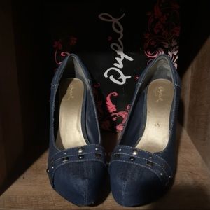 Denim Quipd heels